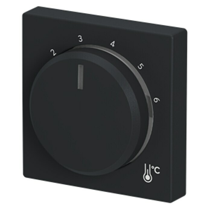 Busch-Jaeger Future Linear Thermostat-Abdeckung 1794R-885 (Schwarz matt, Kunststoff, Unterputz) | BAUHAUS