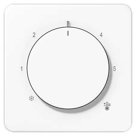 Jung CD 500 Thermostat-Abdeckung CD1749BFWW