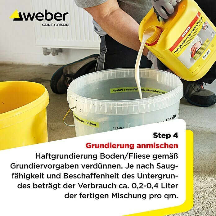 SG Weber Ausgleichsmasse (22 kg, Schichtdicke: 1 mm - 40 mm) | BAUHAUS