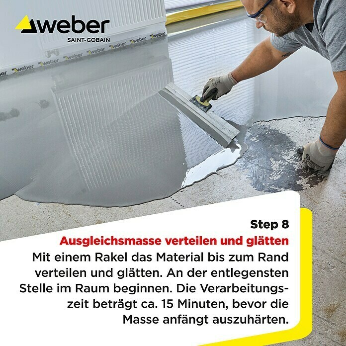 SG Weber Ausgleichsmasse (22 kg, Schichtdicke: 1 mm - 40 mm) | BAUHAUS