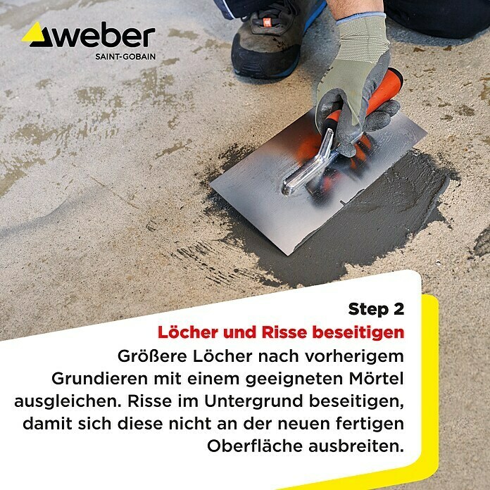 SG Weber Ausgleichsmasse (22 kg, Schichtdicke: 1 mm - 40 mm) | BAUHAUS