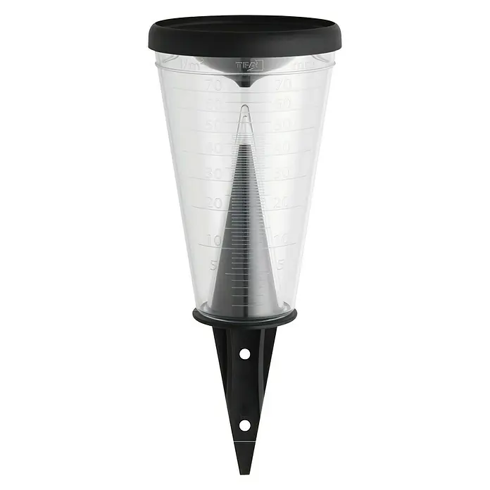 TFA Dostmann Regenmesser - Höhe: 305 mm - Wetterstation-Regenmesser zur Messung von Niederschlägen im Garten. Präzises Messgerät mit gut lesbarer Skala für genaue Ergebnisse.
