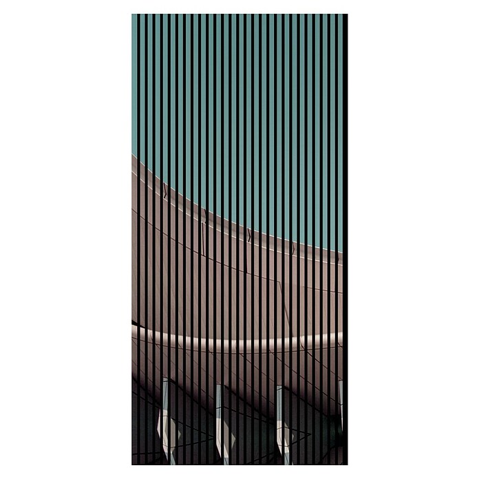 Akustikpaneel (L x B x H: 2 400 x 1 133 x 19 mm, Grau/Grün, Architecture 01) | BAUHAUS