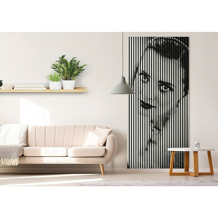 Akustikpaneel (L x B x H: 2 400 x 1 133 x 19 mm, Schwarz/Weiß, Swing 01) | BAUHAUS