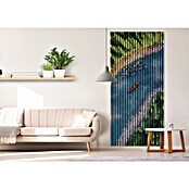 Akustikpaneel (L x B x H: 2 400 x 1 133 x 19 mm, Blau/Grün/Gelb, Fluss 01) | BAUHAUS