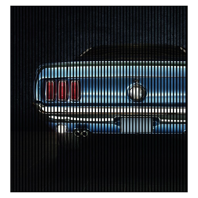 Akustikpaneel (L x B x H: 2 400 x 2 253 x 19 mm, Schwarz/Blau, Auto 02) | BAUHAUS