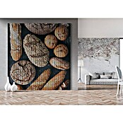 Akustikpaneel (Motiv: Brot 01, L x B x H: 2 400 x 2 253 x 19 mm, Schwarz/Braun, Anzahl Paneele: 4 Stk.) | BAUHAUS