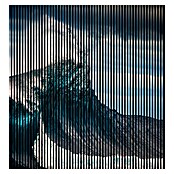 Akustikpaneel (L x B x H: 2 400 x 2 253 x 19 mm, Blau/Weiß, Wave 01) | BAUHAUS