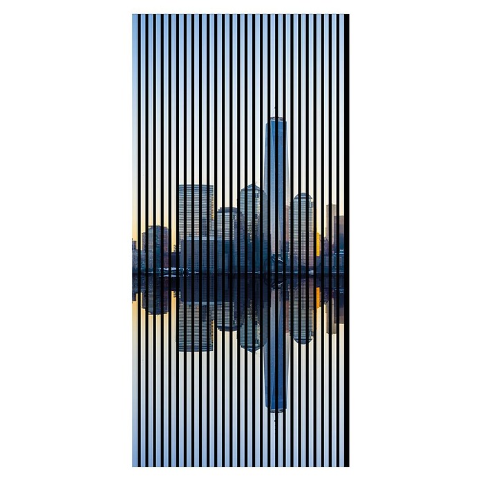 Akustikpaneel (L x B x H: 2 400 x 1 133 x 19 mm, Blau/Grau, New York 01) | BAUHAUS
