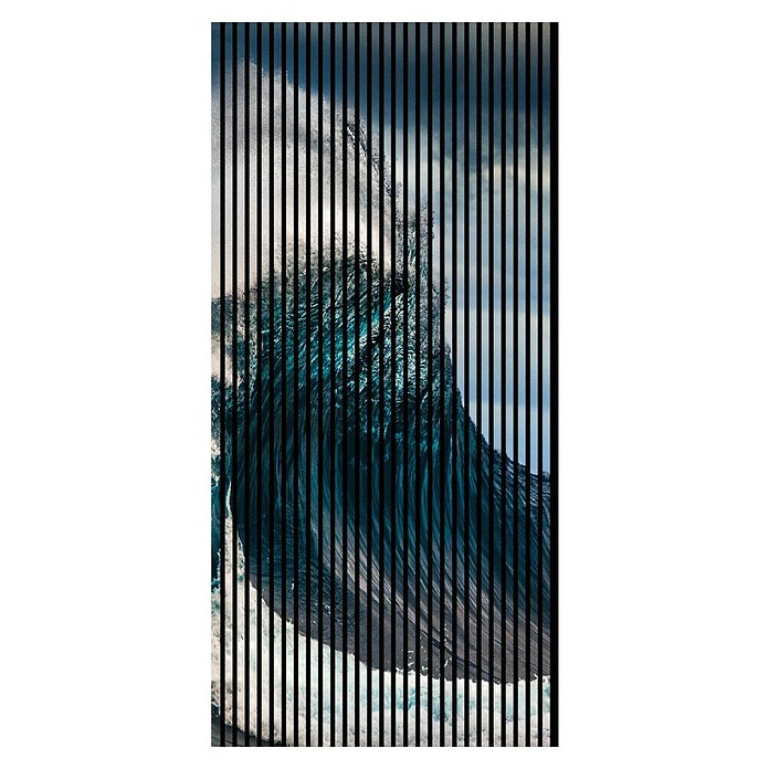Akustikpaneel (L x B x H: 2 400 x 1 133 x 19 mm, Blau/Weiß, Wave 01) | BAUHAUS