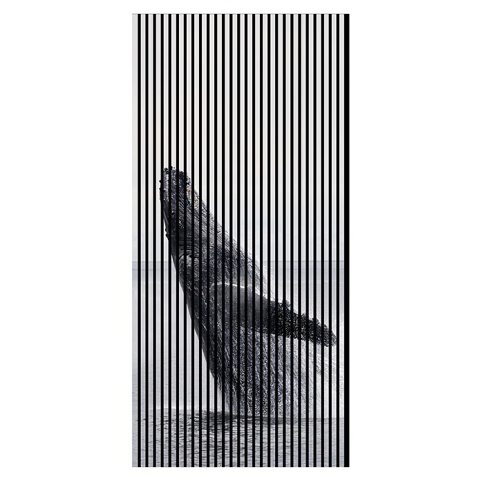 Akustikpaneel (L x B x H: 2 400 x 1 133 x 19 mm, Schwarz/Weiss, Wal 02) | BAUHAUS