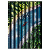 Akustikpaneel (L x B x H: 2 400 x 1 693 x 19 mm, Blau/Grün, Fluss 01) | BAUHAUS
