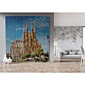 Akustikpaneel (L x B x H: 2 400 x 2 253 x 19 mm, Blau/Braun, Barcelona 01) | BAUHAUS