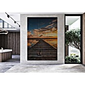 Akustikpaneel (L x B x H: 2 400 x 1 693 x 19 mm, Blau/Gelb/Braun, See 02) | BAUHAUS