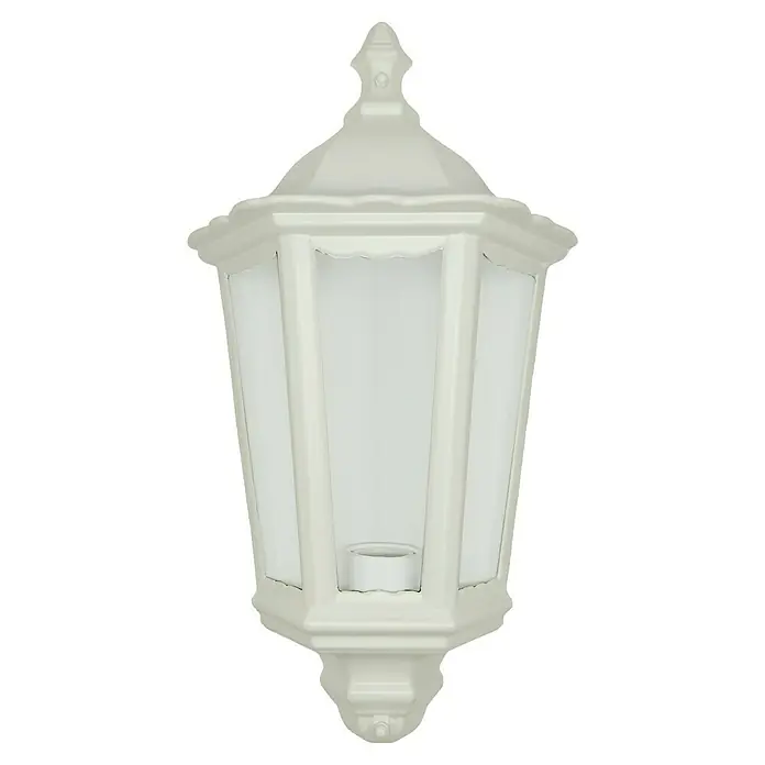 Panaled Vagg Aplique exterior - 60 W, 25,1 x 25,1 x 44 cm, Blanco, IP44 - Elegante farol blanco de exterior con diseño clásico. Perfecto para iluminar con estilo entradas y patios.