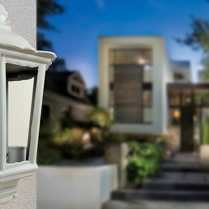 Panaled Vagg Aplique exterior (60 W, Blanco, IP44) | BAUHAUS