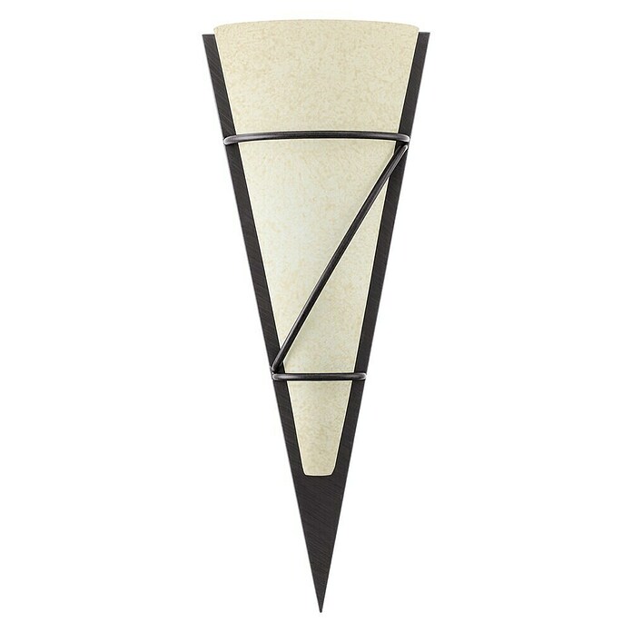 Eglo Aplique de pared Pascal (60 W, L x An x Al: 18 x 12 x 48 cm, Marrón, E14) | BAUHAUS