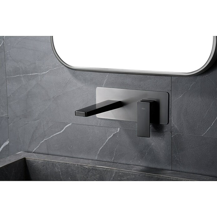 Imex Pisa Grifo de lavabo empotrado (Black gun metal) | BAUHAUS