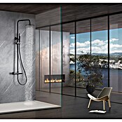 Imex Génova Sistema de ducha (Grifo termostático, Negro) | BAUHAUS