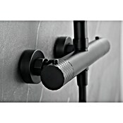 Imex Génova Sistema de ducha (Grifo termostático, Negro) | BAUHAUS