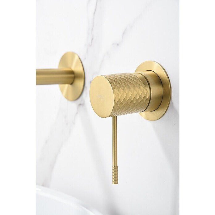 Imex Génova Grifo de lavabo (Oro) | BAUHAUS