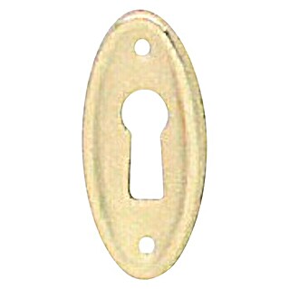 Stabilit Escudo para cerraduras Brillo (Dorado, L x An x Al: 42 x 20 x 2 mm)