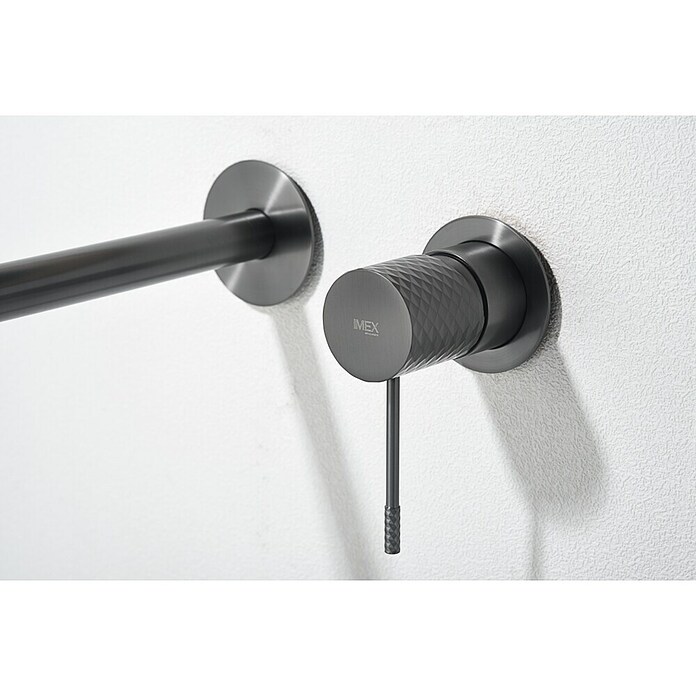 Imex Génova Grifo de lavabo (Black gun metal) | BAUHAUS