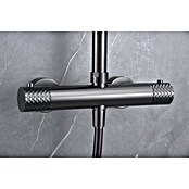 Imex Génova Sistema de ducha (Grifo termostático, Black gun metal) | BAUHAUS