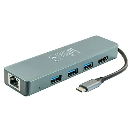Schwaiger  USB-Adapter USB Type C Multiport 6in1