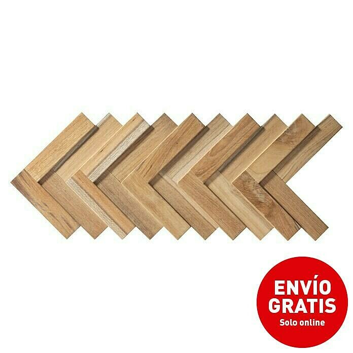 Panel de revestimiento Ultrawood Teca Herringbone (37,5 cm x 18 cm x 15 mm) | BAUHAUS