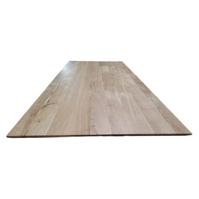 Exclusivholz Tischplatte mit Schweizer Kante (Eiche, 230 x 100 x 4 cm) | BAUHAUS