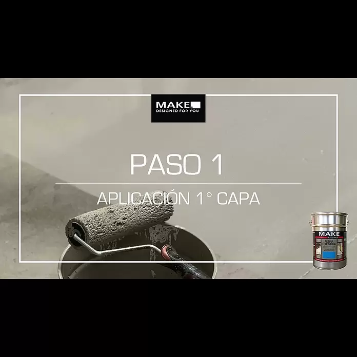 Make Resina epoxi para suelos Make - 4 l, Gris claro - BAUHAUS-Make_Resina Industriale_ES_Video Tutorial