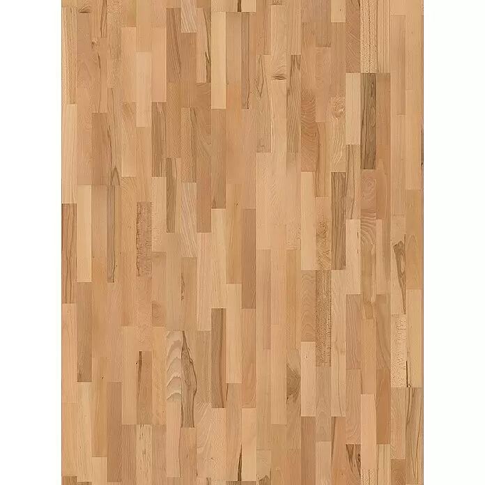 Parador Parkett Basic 11.5 - Buche Rustikal matt lackiert, Schiffsboden, 2.200 x 185 x 11,5 mm - Heller Holzfußboden aus unterschiedlich langen, rechteckigen Dielen mit natürlicher Maserung und versetztem Muster.