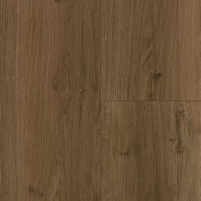 Parador Designboden Modular One - Eiche Spirit Geräuchert, Landhausdiele, 2.200 x 235 x 8 mm - Dunkelbrauner Holzparkettboden mit sichtbarer Maserung und feinen Ästen.