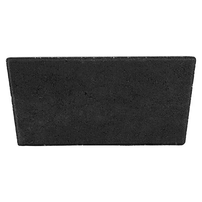Diephaus Mähstein Flex - 24 x 12 x 4 cm, Anthrazit, Beton - Dunkelgrauer rechteckiger Pflasterstein mit grober, körniger Textur.