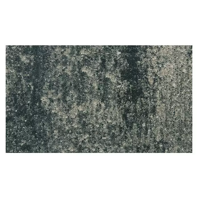 Diephaus Pflasterstein Vacaville - Weiß/Schwarz, 45 Stk., Rechteckig - Dunkelgraue, raue, gesprenkelte Steinstruktur.