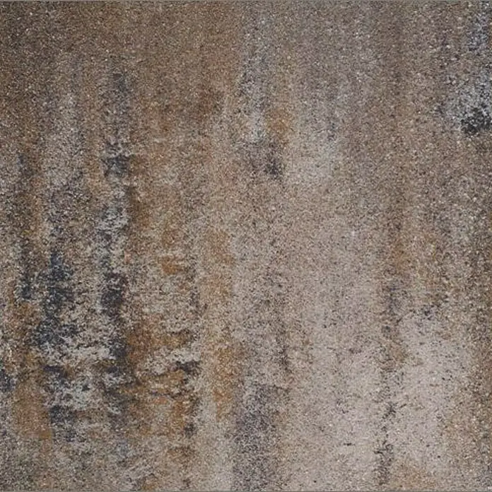 Terrassenplatte Saturn - 50 x 50 x 4 cm, Muschelkalk, Beton - Nahtlose Textur mit verschiedenen Braun- und Grautönen, ideal für Hintergründe und Oberflächengestaltungen mit rustikalem Flair.