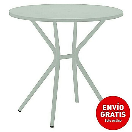 Mesa auxiliar de jardín Abigail (Aluminio, Verde)