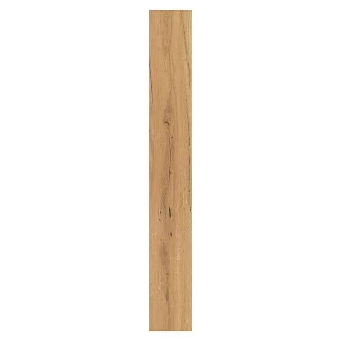 Parador Laminatmuster Basic 400 Eiche Chronicle - 200 x 194 x 8 mm, Landhausdiele - Lange, hellbraune Holzdiele mit sichtbarer Maserung, Ästen und Rissen.