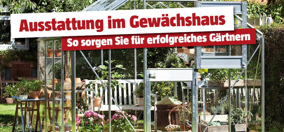 Gewächshaus Ausstattung
