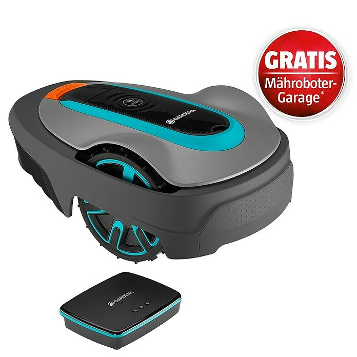 Gardena Mähroboter-Set smart SILENO city Set 600 (600 m², Schnittbreite: 16 cm, Induktionsgestützte Navigation, Begrenzungskabel) | BAUHAUS