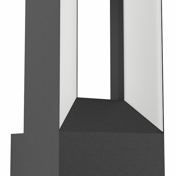 Eglo Riforano Aplique exterior LED (10 W, L x An x Al: 8,5 x 11 x 29 cm, Negro, IP44) | BAUHAUS