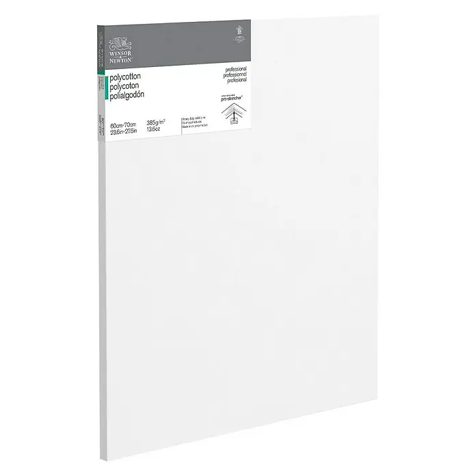 Winsor & Newton Keilrahmen Professionell - 60 x 70 x 2,1 cm, Baumwoll-Mischgewebe, 3-fach grundiert, Grammatur: 385 g/m², Mittelfein - Winsor & Newton Keilrahmen mit Polycotton-Mischgewebe, ideal für professionelle Künstler und anspruchsvolle Hobbyanwender.