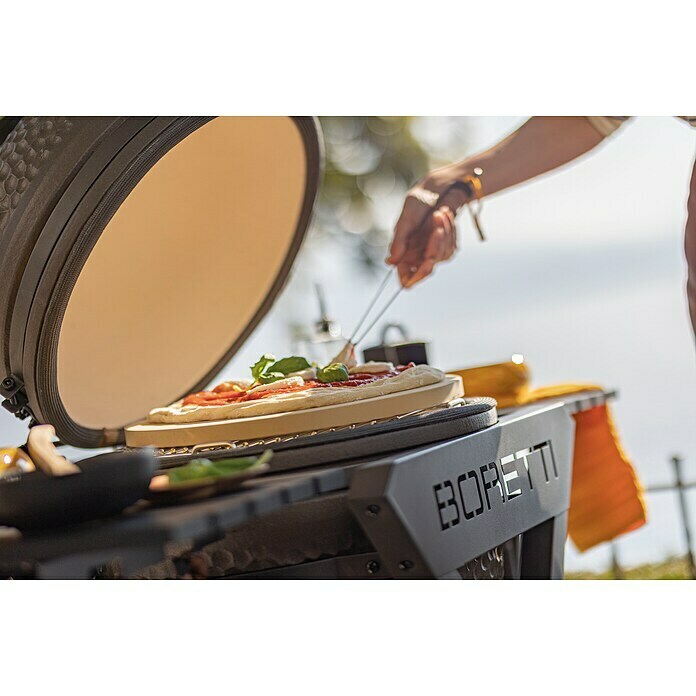 Boretti Houtskoolbarbecue Kamado Ceramica Medium (Diameter barbecue-oppervlak: 36 cm, Antraciet) | BAUHAUS