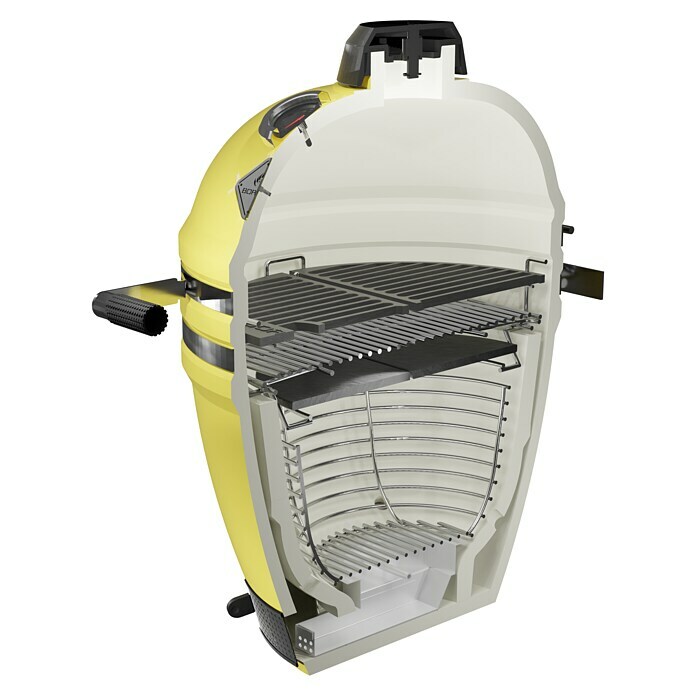 Boretti Houtskoolbarbecue Kamado Ceramica Limone Large (Diameter barbecue-oppervlak: 45 cm, Geel) | BAUHAUS