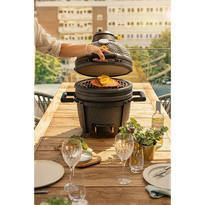 Boretti Houtskoolbarbecue Kamado Ceramica Compact (Diameter barbecue ...