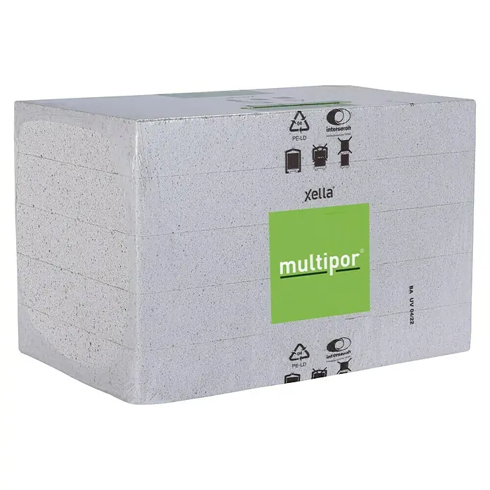 Mineraldämmplatte Multipor - 60 x 8 x 39 cm, 5 Stk. - Verpackte Xella Multipor Dämmplatten, ideal für Innenraumdämmung und Energieeffizienz. Hohe Qualität und einfache Verarbeitung.
