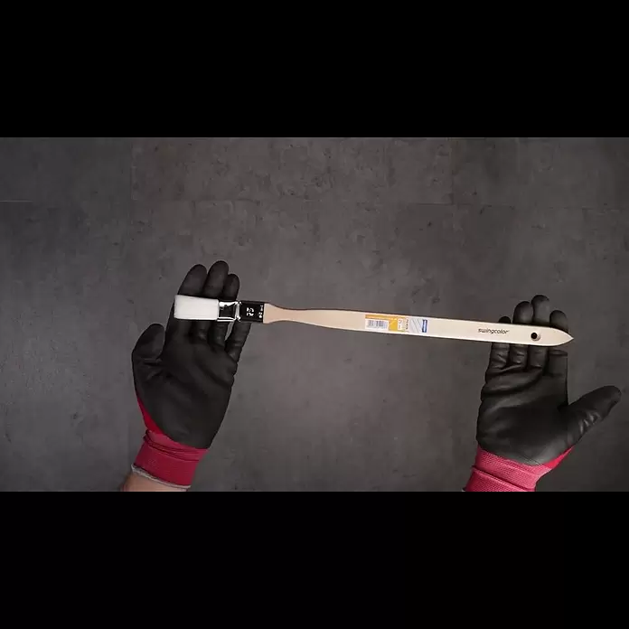 swingcolor Premium Heizkörperpinsel - Breite Borsten: 25 mm, Mischborsten, Naturholz - Swingcolor Premium Heizkrperpinsel 25 mm