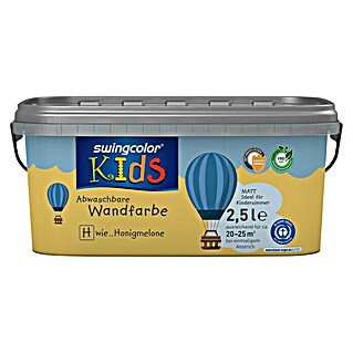 swingcolor KIDS Wandfarbe  (Honigmelone, 2,5 l)