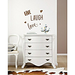 Komar Wandtattoo Live Laugh Love (70 x 50 cm)